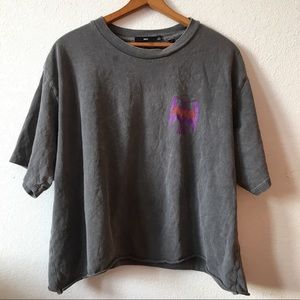 Large Cropped Mens T-Shirt